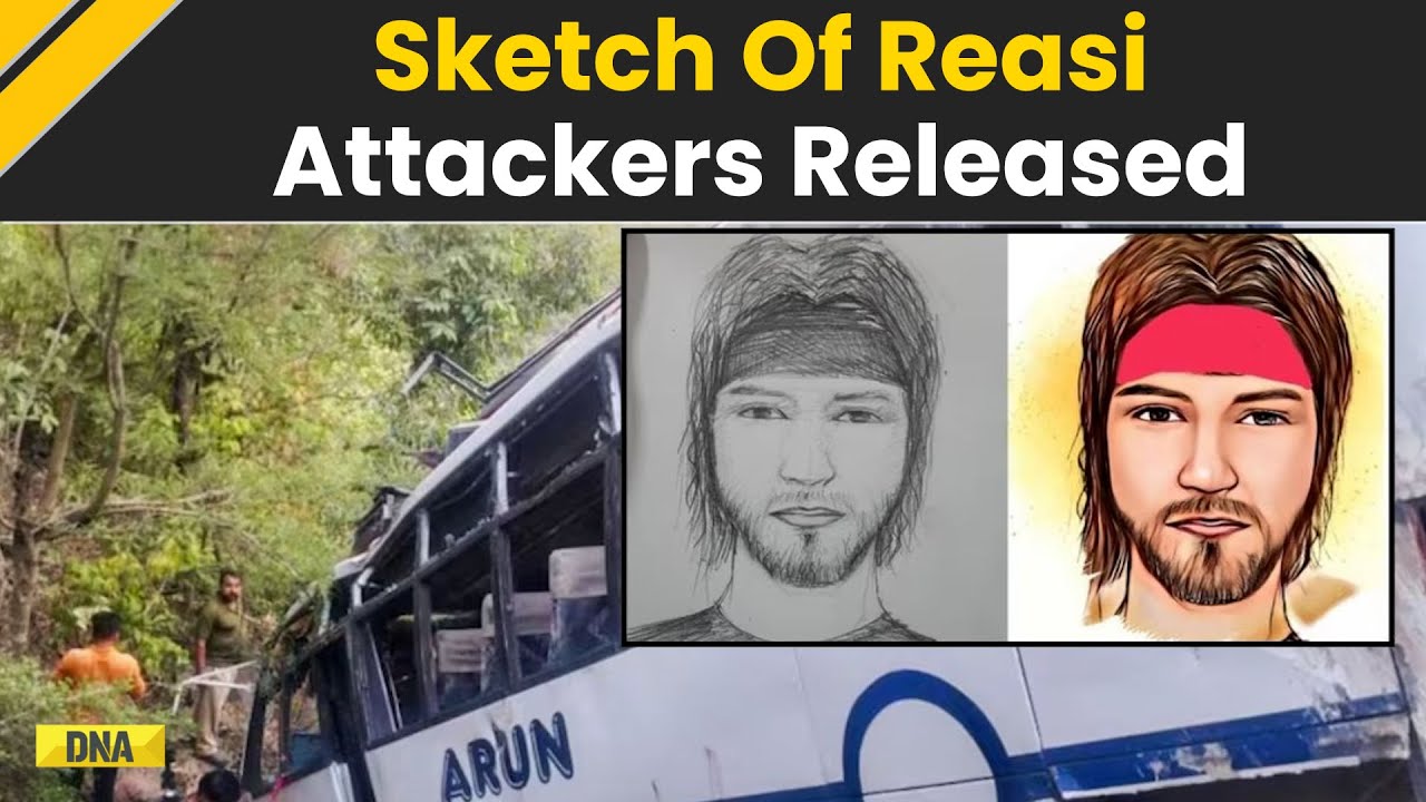 Jammu Kashmir Reasi Bus Terror Attack: Sketch Of Reasi Attackers Released, Search Ops Intensifies