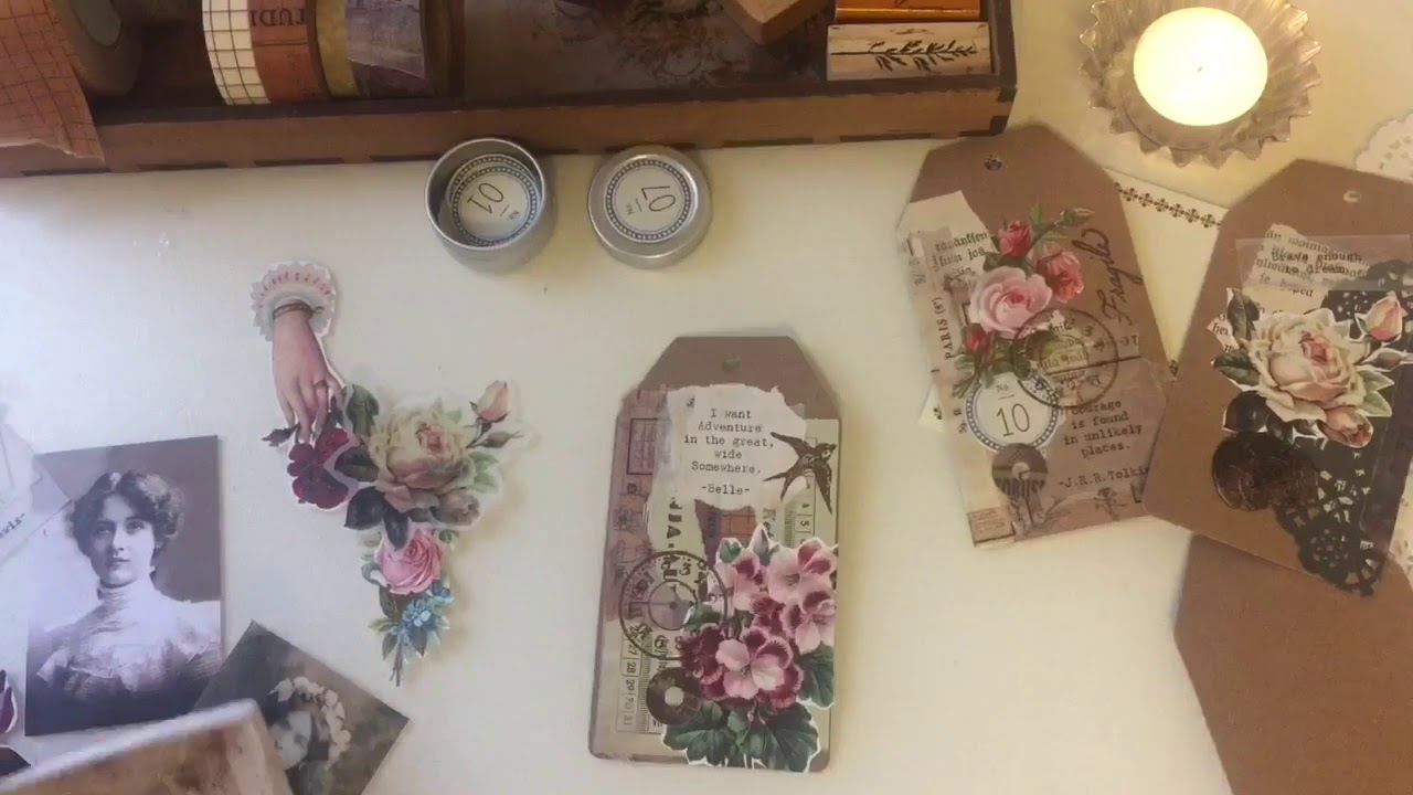 Decorating Vintage Style Gift Tags