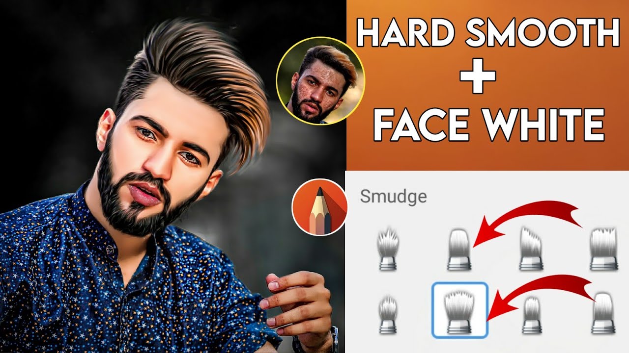 Hard Smooth + White Face Photo Editing | hard smooth face editing | face smooth photo editing