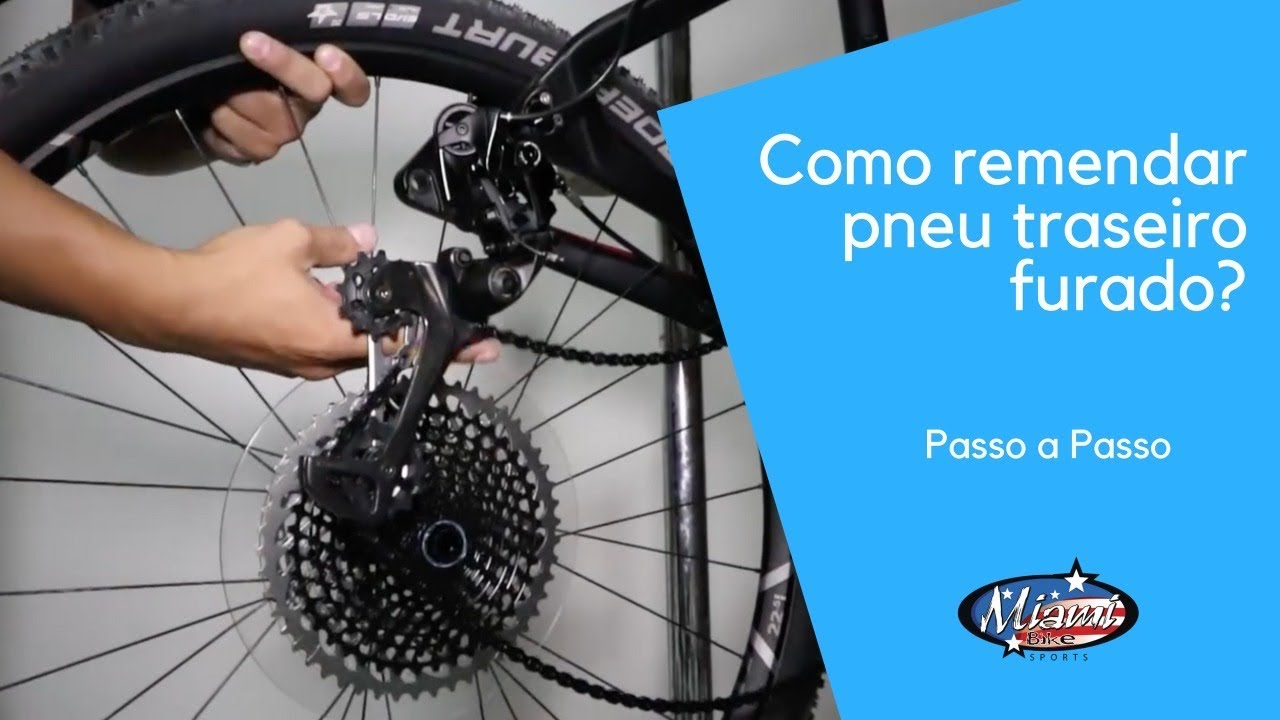 Como remendar pneu traseiro furado da minha mountain bike? - Passo a Passo