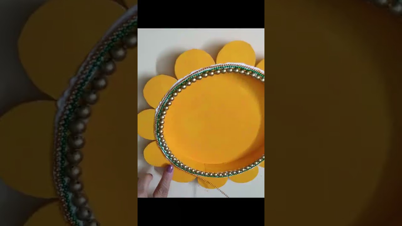 DIY Cardboard Pooja Thali, How to make Pooja Thali, Best Out of Waste 