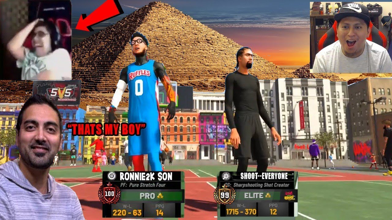 ME AND RONNIE 2K SON PLAY TOGETHER FOR FIRST TIME !OMG HE A CHEAT CODE GOT UNLIMITED BOOSTS NBA 2K19