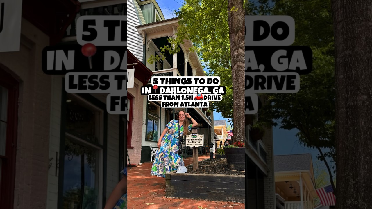 Did you know Dahlonega is less than 1.5 hours drive 🚗 from Atlanta?