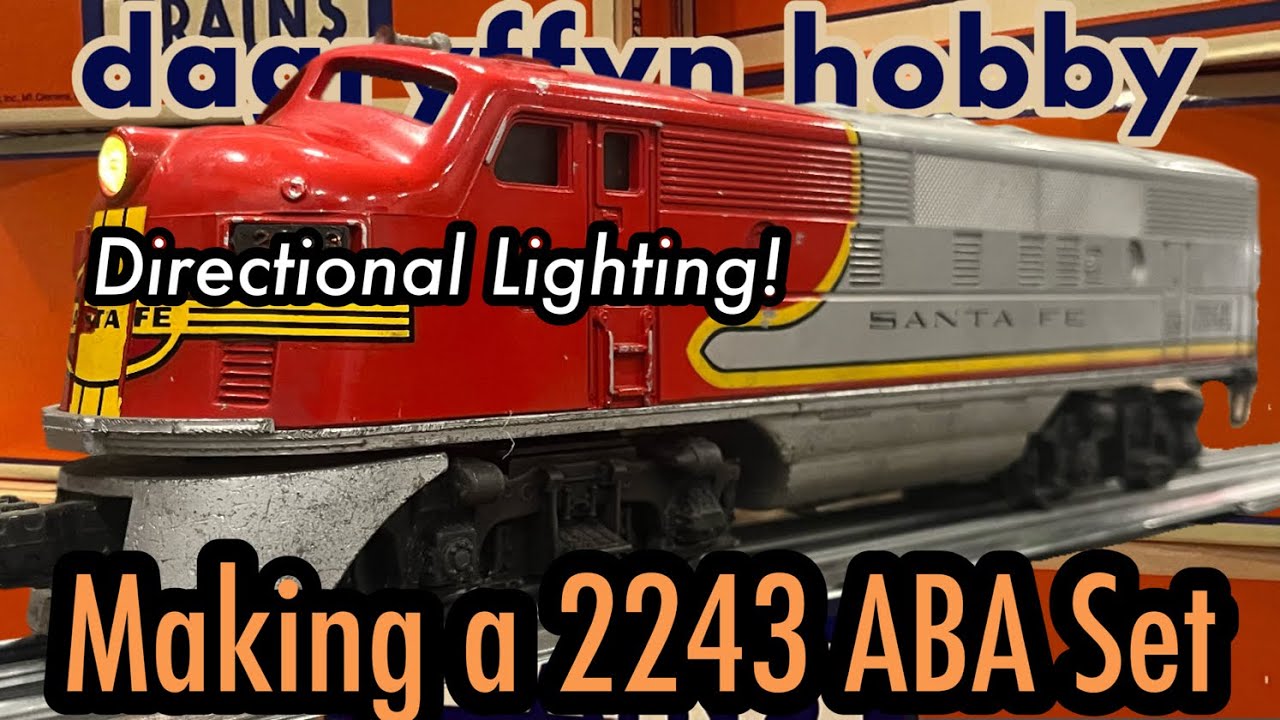 Wiring a 2243 ABA Santa Fe Set and Adding Directional Lights: Postwar Project Series