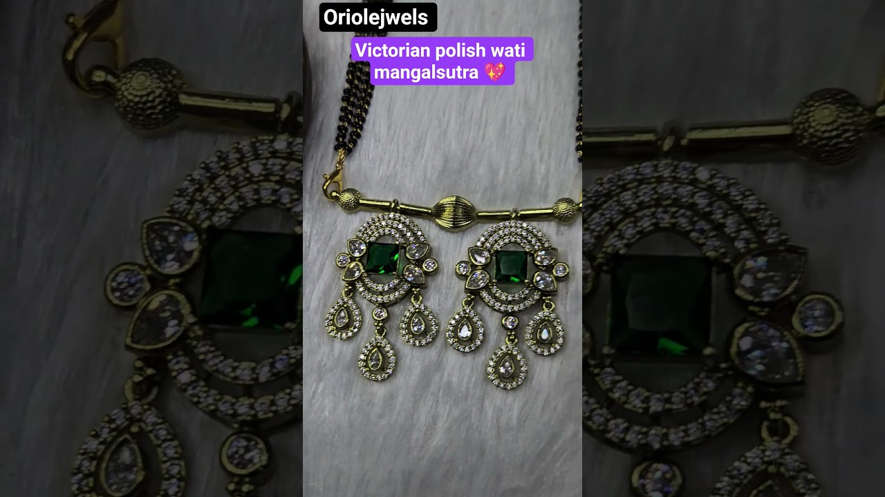 Victorian polish wati mangalsutra with earrings 💫 