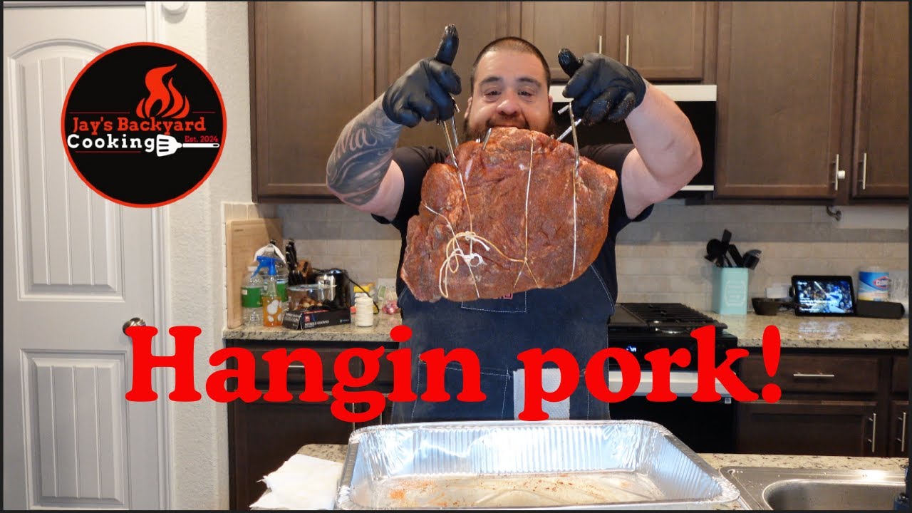Hanging pork in the pit barrel, Pt. 1...