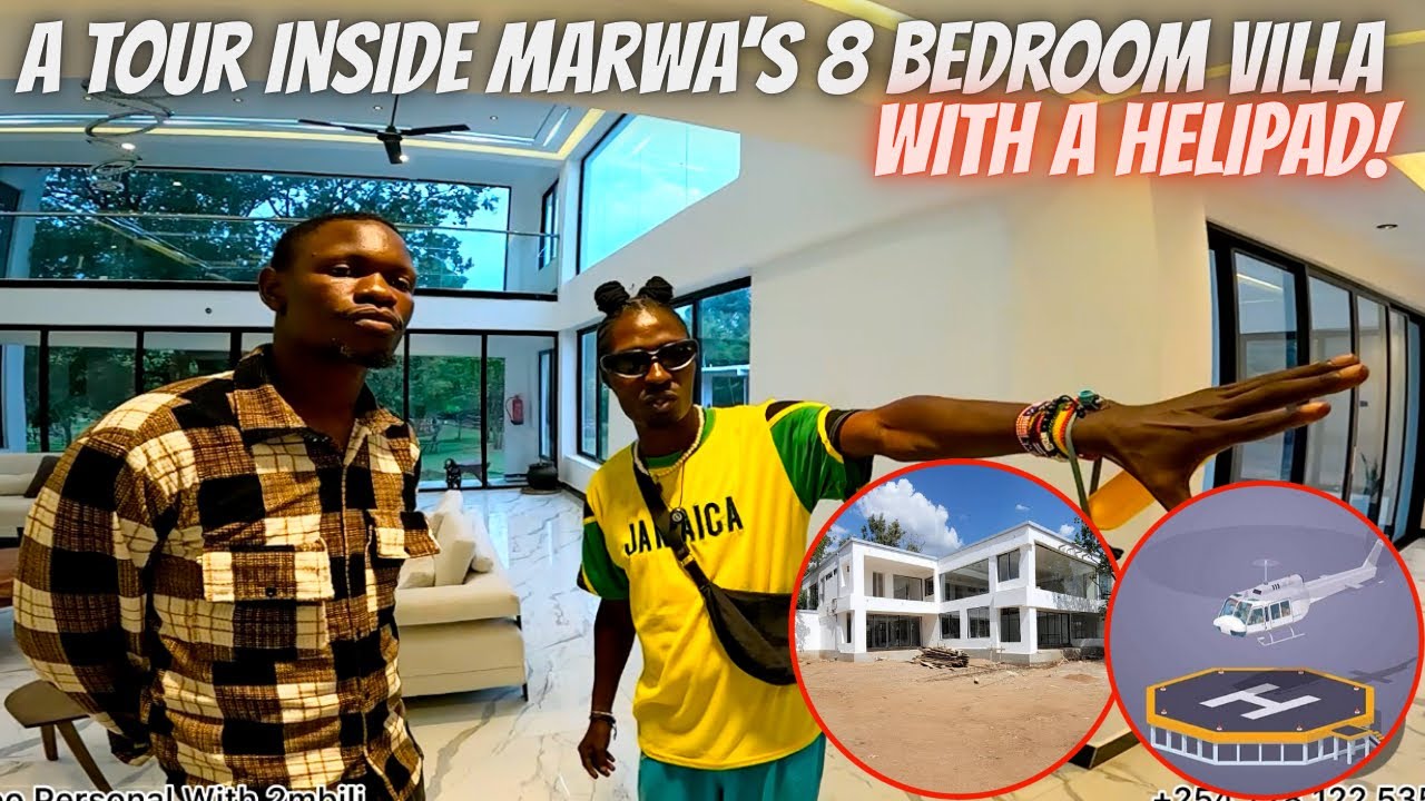 EXCLUSIVE Tour Inside I AM MARWA 8 BedRoom Villa Medellin In NYABOHANSE With A Helipad