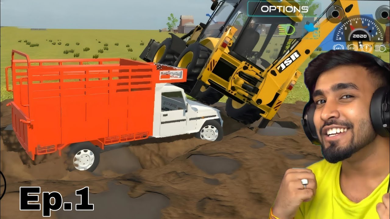 Jcb Vs Truck Geme Play || Jcb Ko Dekh kar Heran Ho Jaoge 😲🤯 #jcb #truck #trending #viralvideo