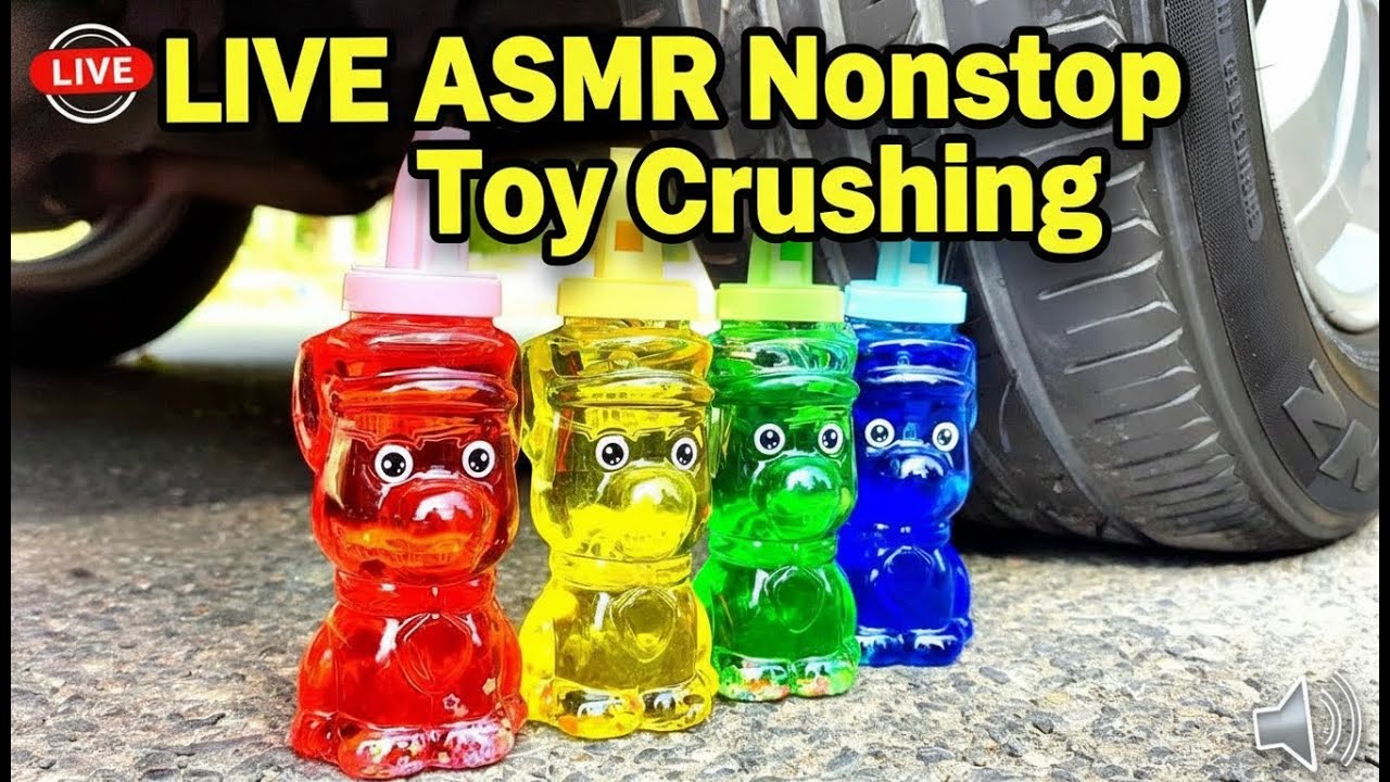 LIVE ASMR Toy Crunch Compilation Car Wheels