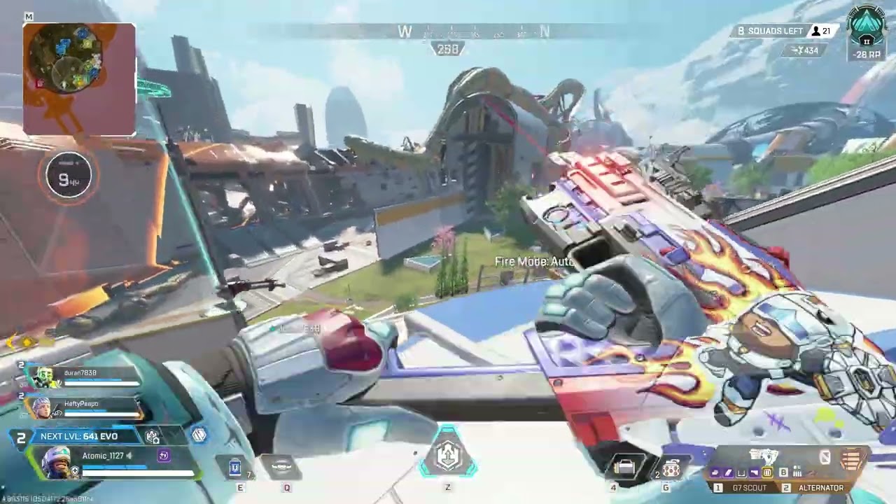 Staring down at these BAKAS!!! in apex legends