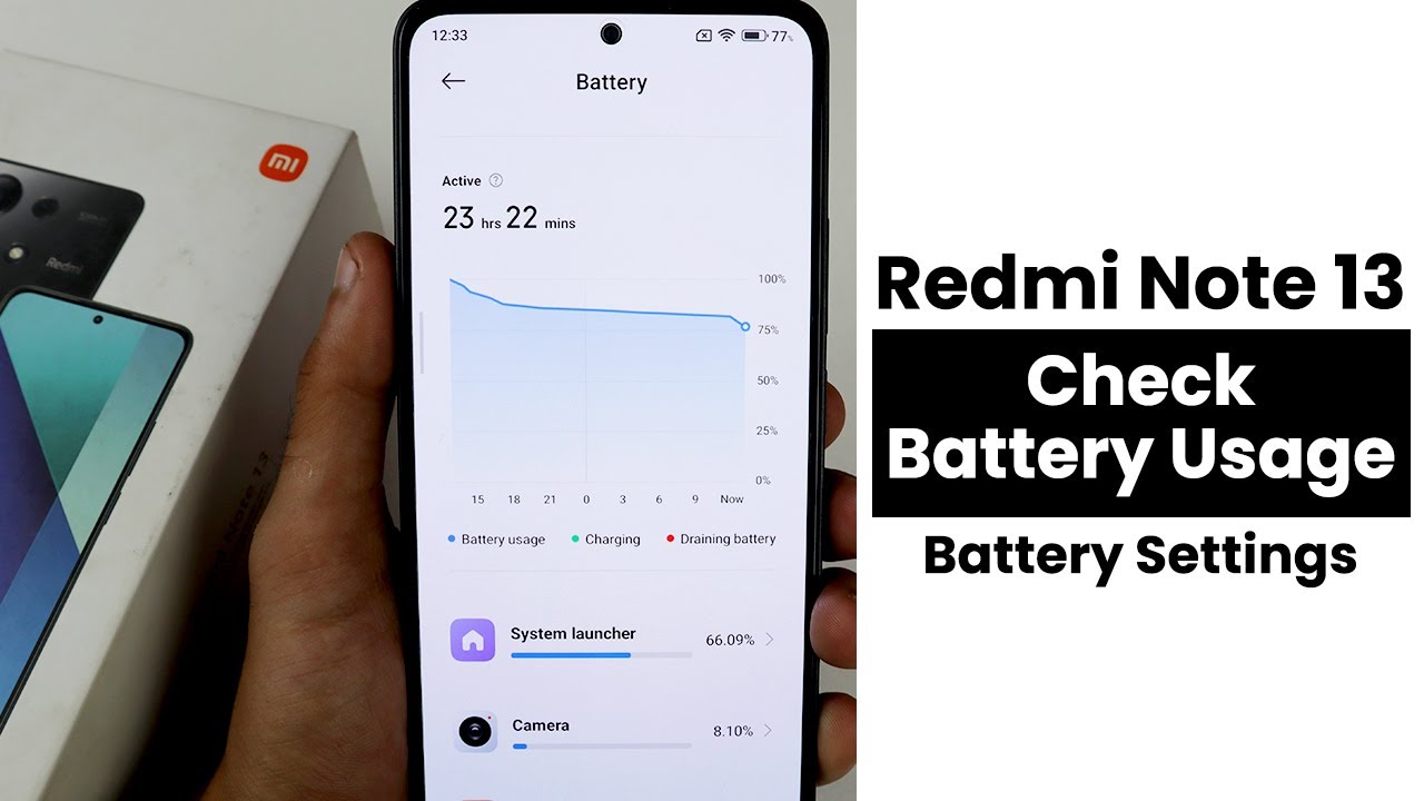 Check Battery Usage In Redmi Note 13 | Battery Settings