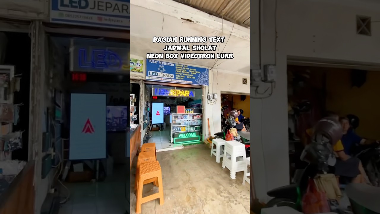 Toko Running Text Videotron Neonbox Jepara #infoseputarjepara #jadwalsholatdigital #runningtext