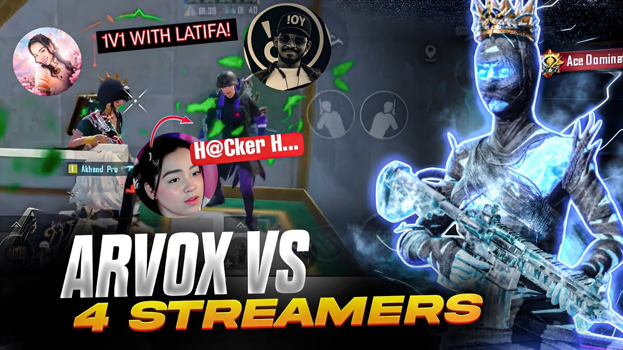 4+ STREAMERS Called Me Hacker 🤯 Mind Game Against streamers 🔥 Arvox Vs Streamers 💀