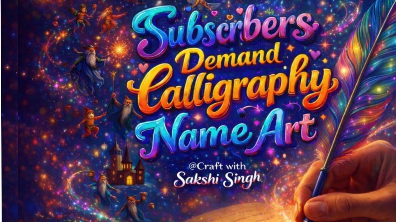 Calligraphy Name Art ❤️🫶🏻 / Comment You'r Name ❤️🎉🧿