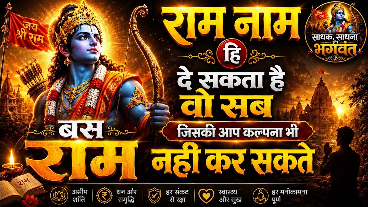 बस राम नाम हि दे सकता है वो सब जिसकी आप कल्पना भी नही कर सकते - Miraculous Benefits Of Ram Naam