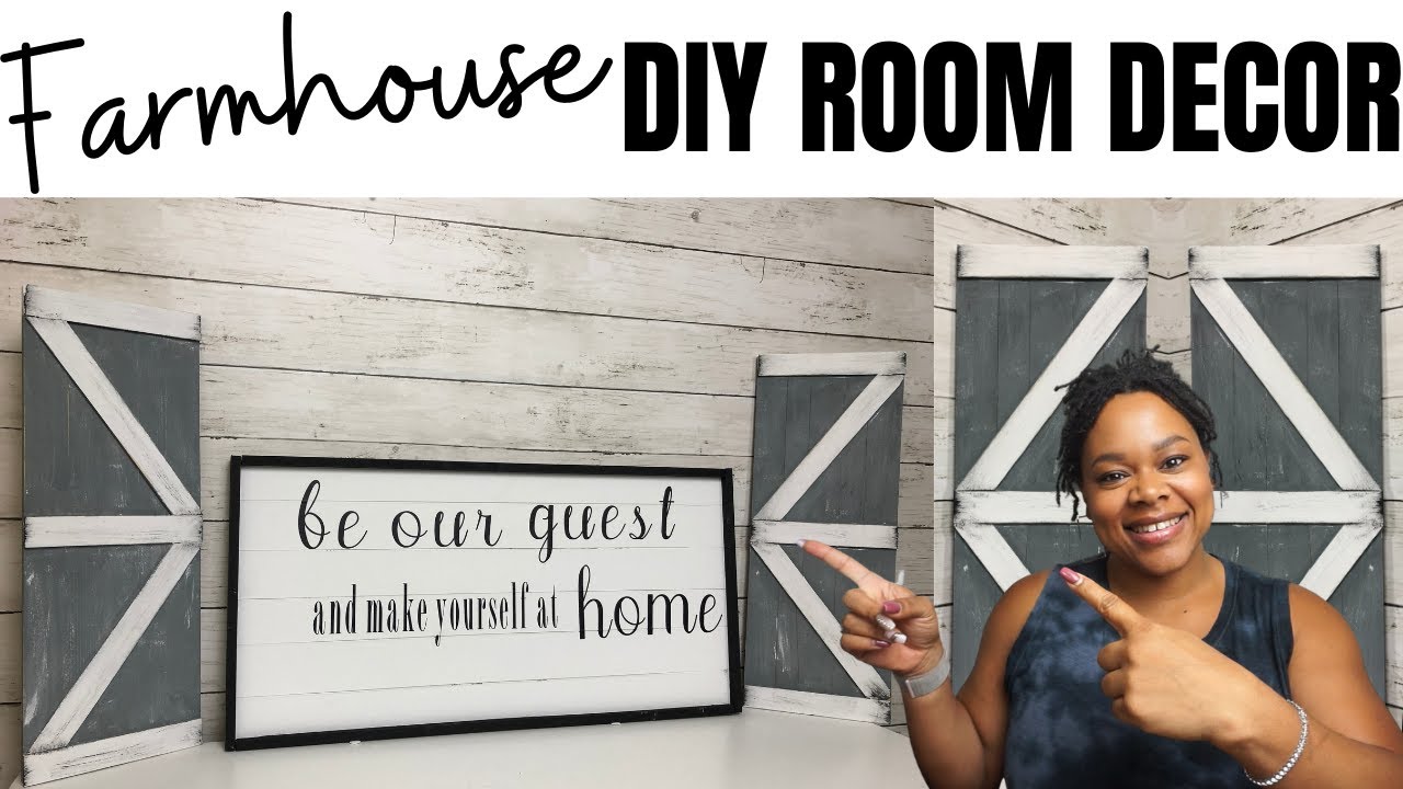 $1 DIY ROOM DECOR | 2 Quick & Easy Wall Decor Ideas to try | FARMHOUSE ROOM DECOR