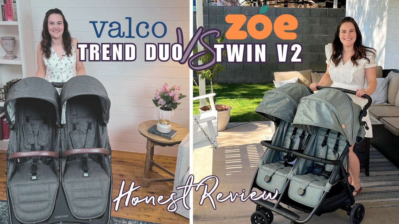 Zoe Twin V2 vs Valco Trend Duo | Which Side by Side Double Stroller Is Best?