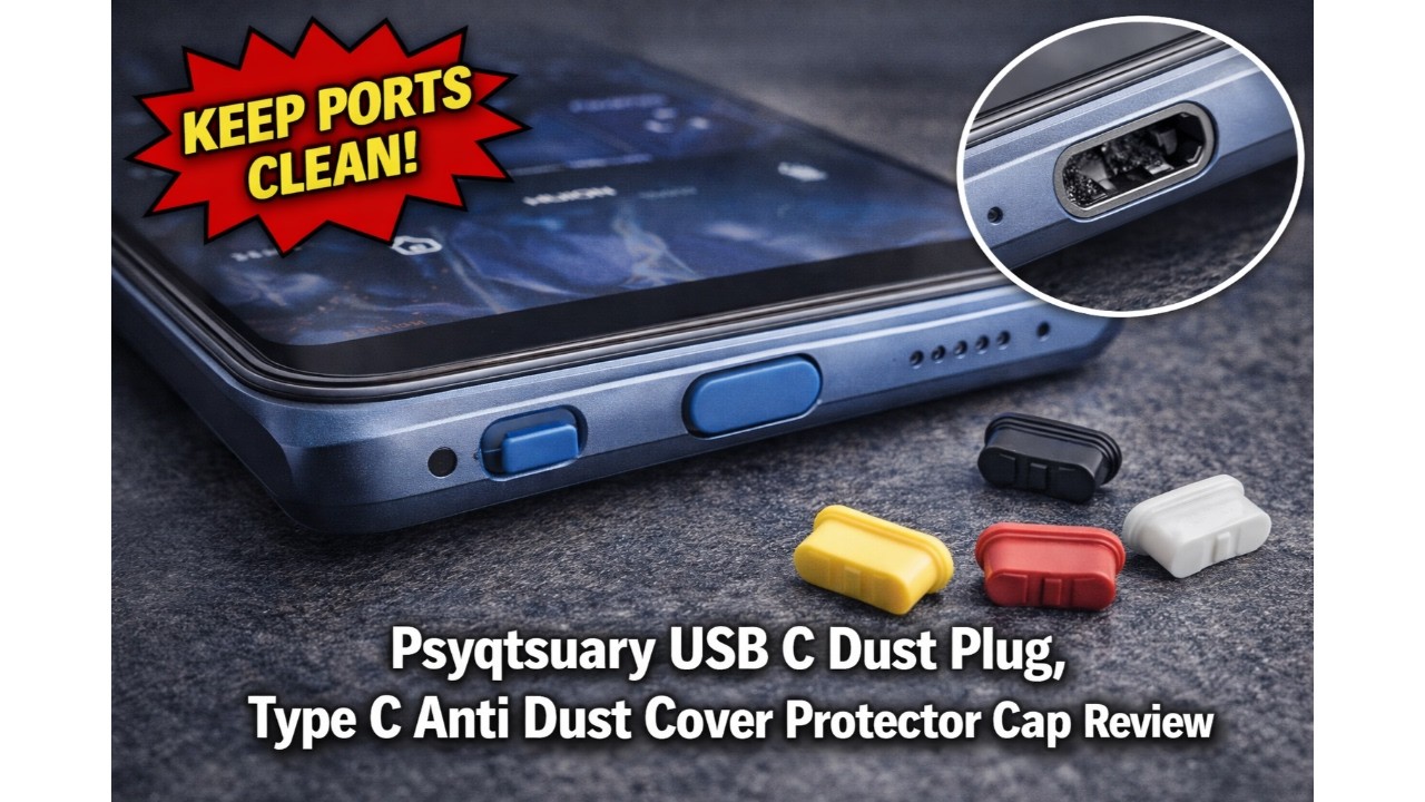 🧲 Psyqtsuary USB C Dust Plug, Type C Anti Dust Cover Protector Cap Review 🔌