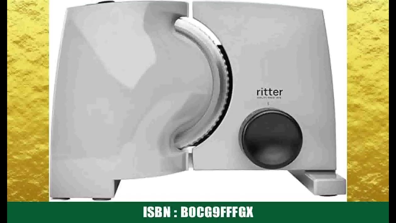 ritter nova 1 Duo Plus Elektrischer Allesschneider & Schneidemaschine aus Metall mit ECO-Motor,
