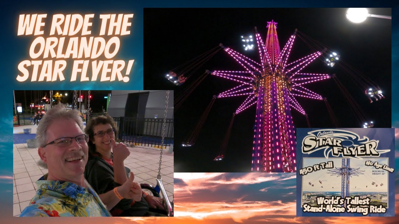 We Ride the Orlando Star Flyer Swing Tower at Icon Park in Orlando, FL. POV On Ride Video.