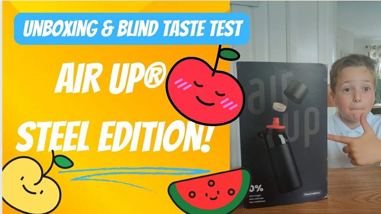 Air Up® Water Bottle - Steel Edition - unboxing and Taste Test with with AJ @airup