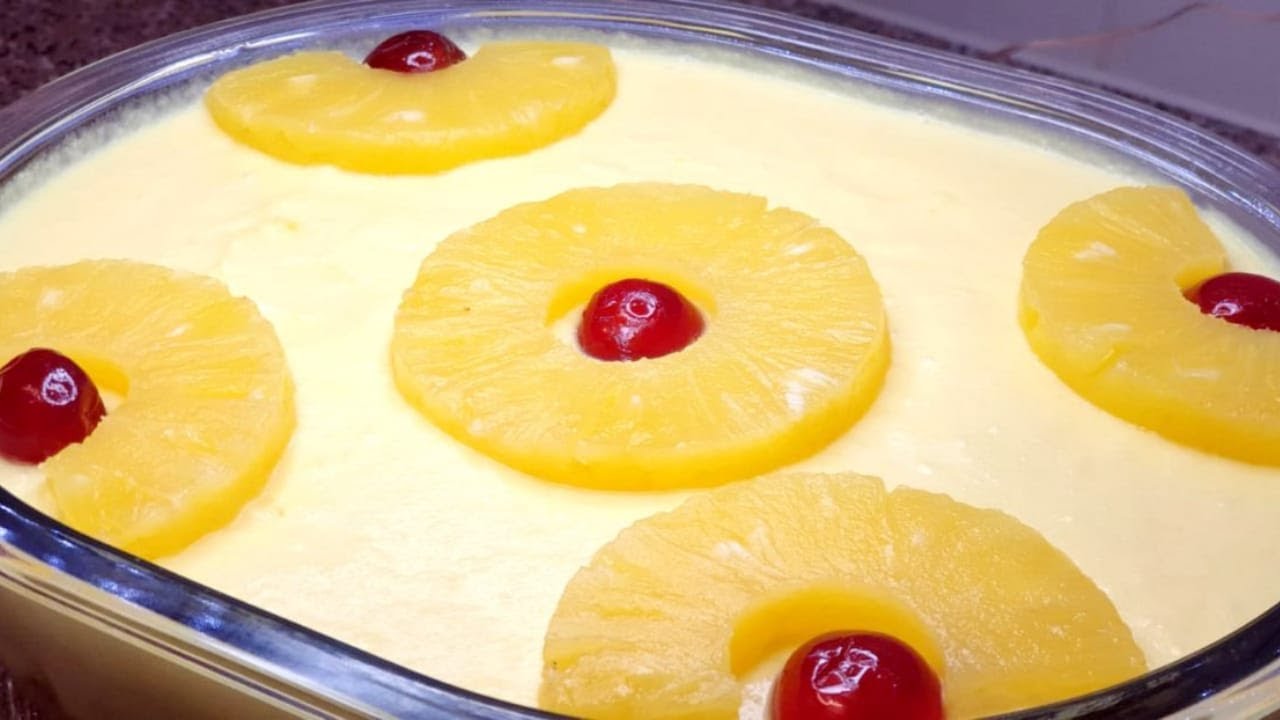 Pineapple Souffle Recipe | Pineapple Delight | Pineapple Dessert Recipes Pineapple Recipe