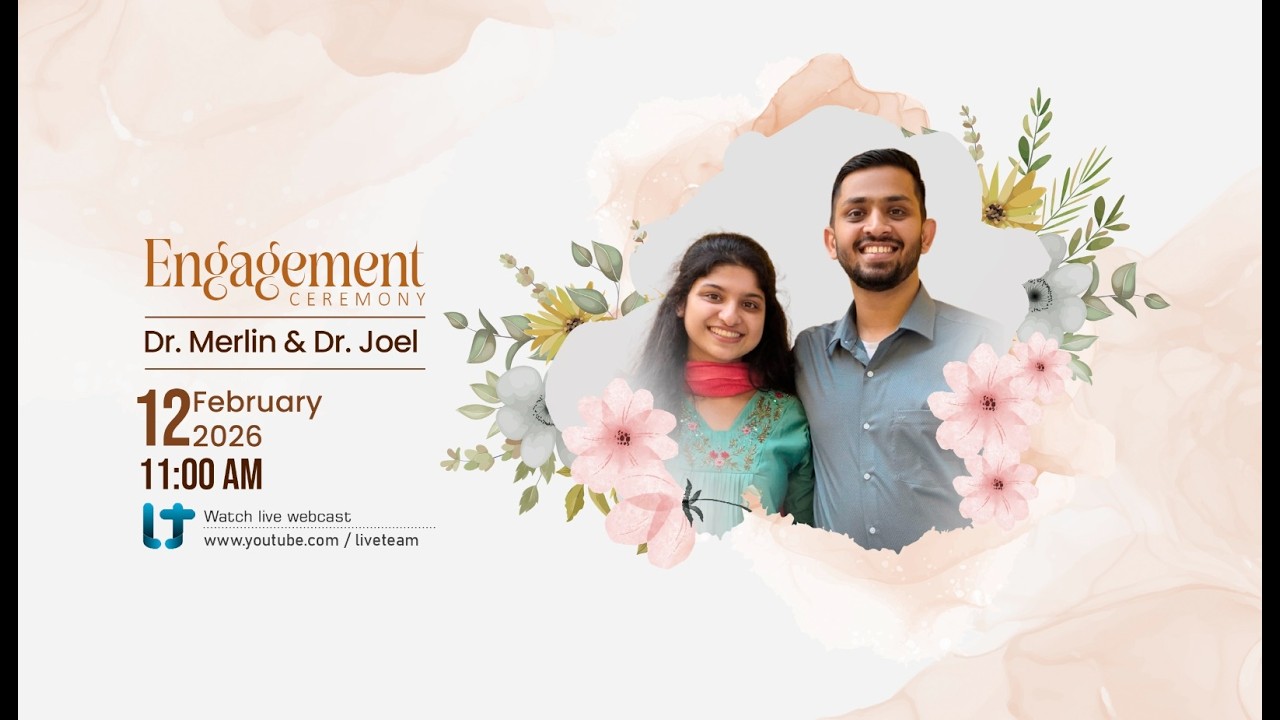 Dr. MERLIN & Dr.JOEL ENGAGEMENT LIVE | LT WEDDING FILMS