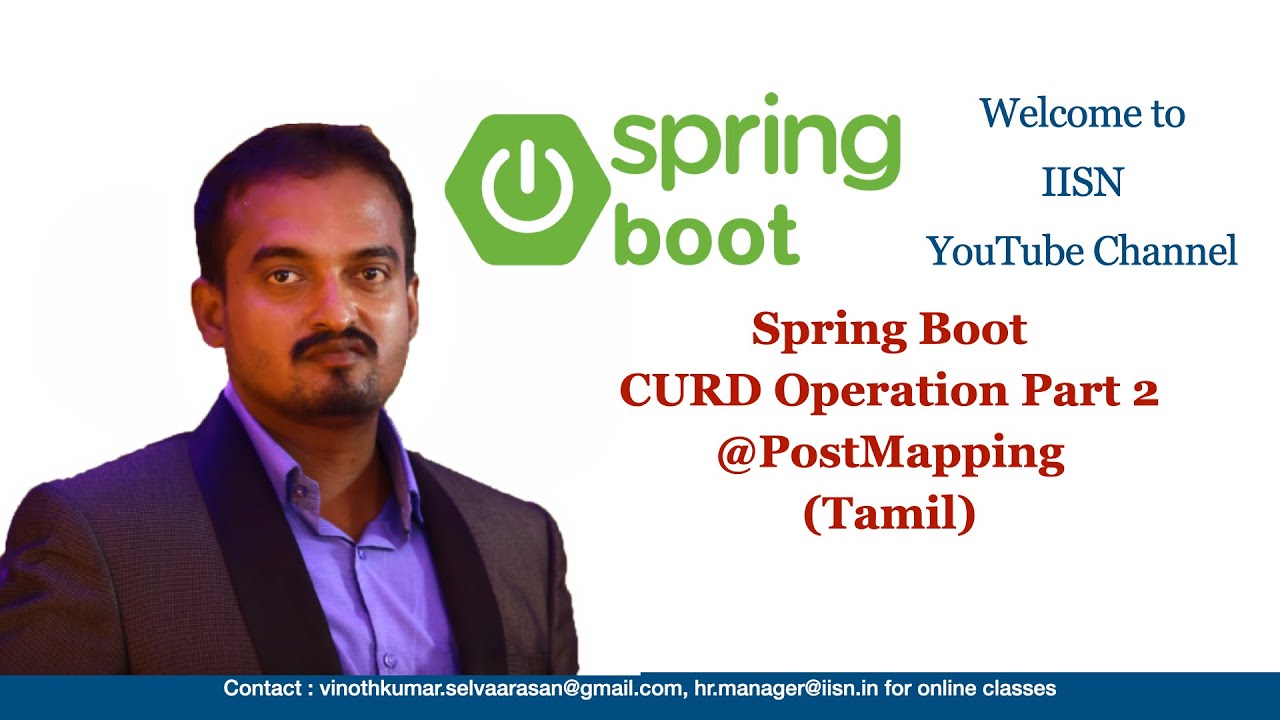 Spring Boot in Tamil Part 2  | Spring Boot CURD Operation in Tamil | Spring Boot @PostMapping