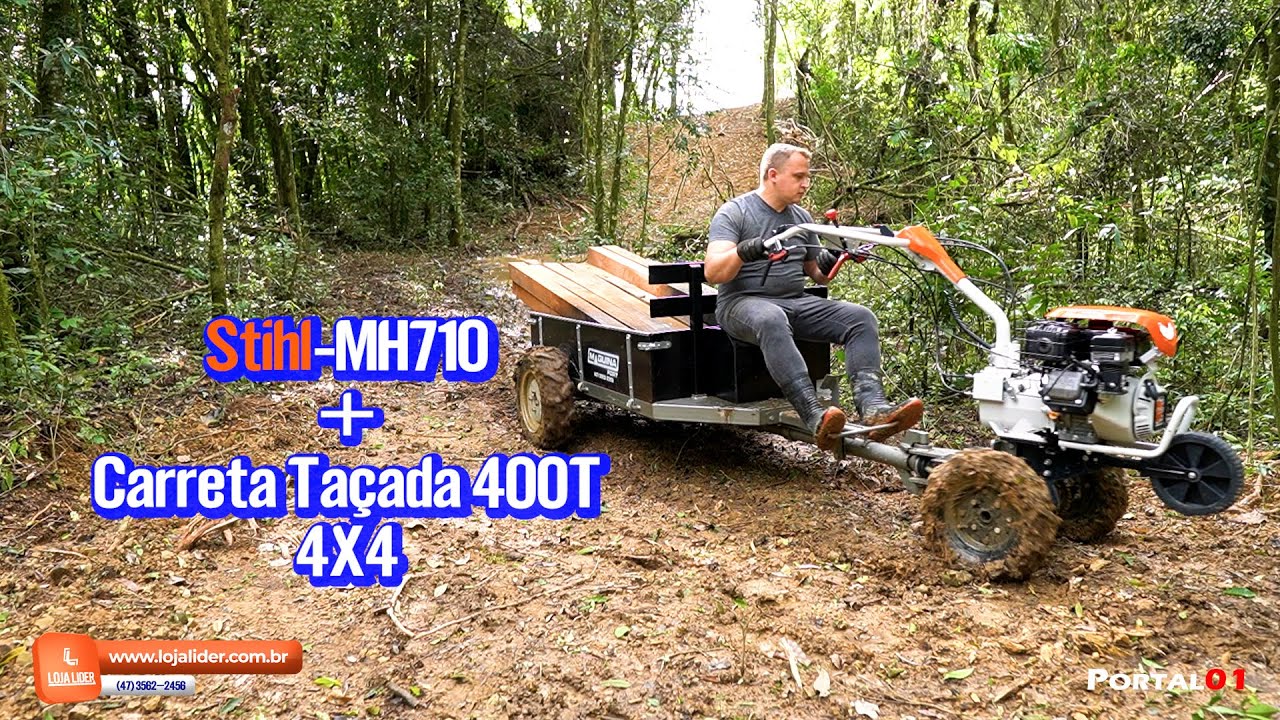 #motocultivador @Stihl Stihl MH 710  + Carreta Traçada 400T @stihlusa