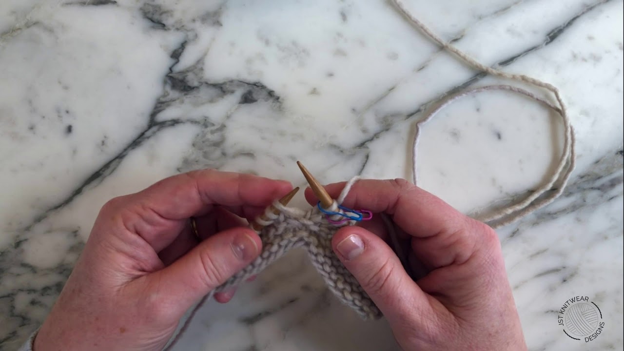 JST How to Knit M1L & M1R from a YO stitch.