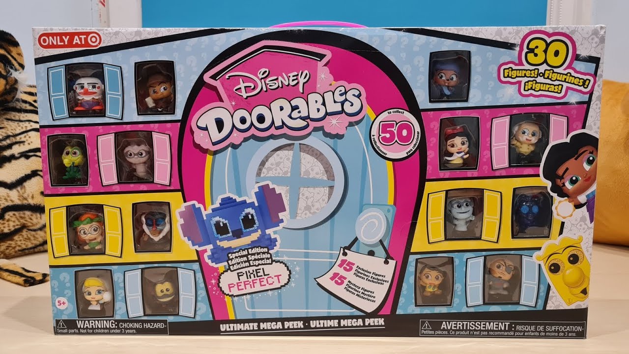 Disney Doorables Series 12 Pixel Perfect Ultimate Mega Peek Target Exclusive Opening Figures Review