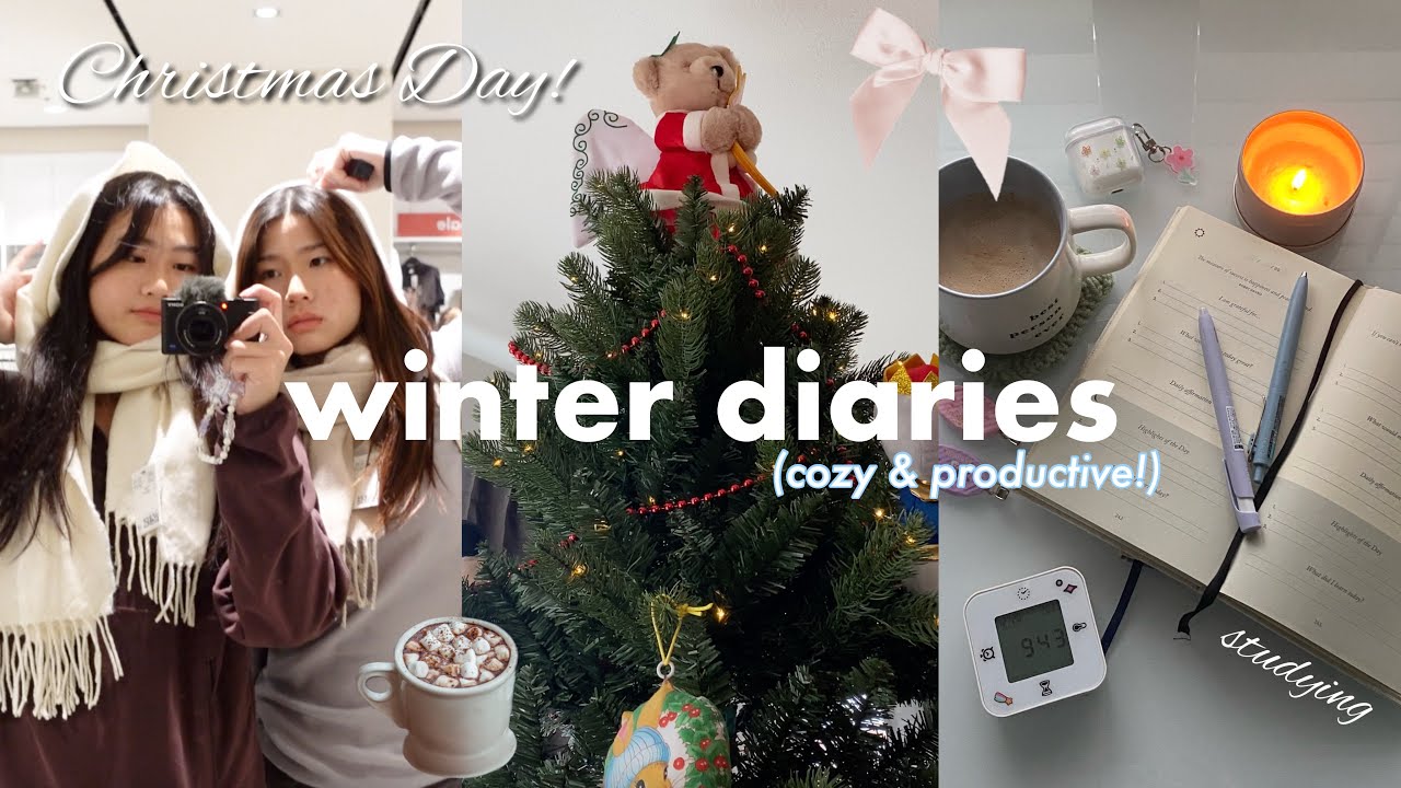 cozy vlog 🧸🌨️ 2024 prep, christmas gifts, 4am morning, ski trip, holiday productivity, studying