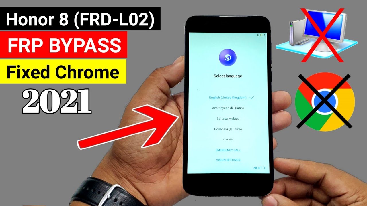 Honor 8 (FRD-L02) Google/FRP BYPASS 2021 (Without PC)🔥🔥🔥