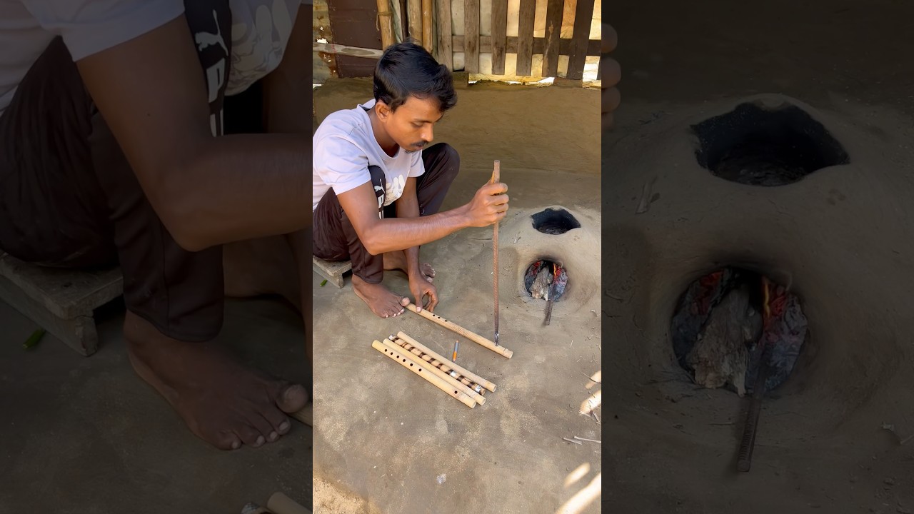 Handmade Bamboo Flute Making Complete process of India