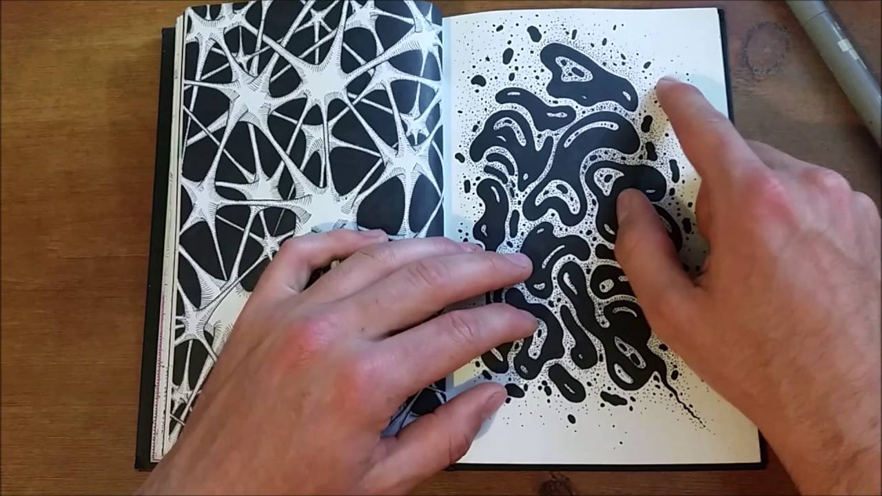 Looking over my FINISHED doodle book