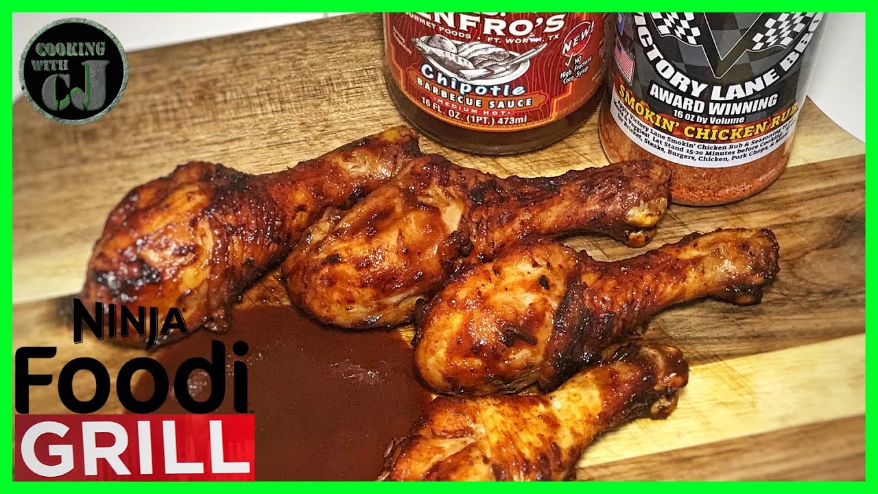 GRILLED CHICKEN LEGS / DRUMSTICKS ON THE NINJA FOODI GRILL! | Ninja Foodi Grill Recipes