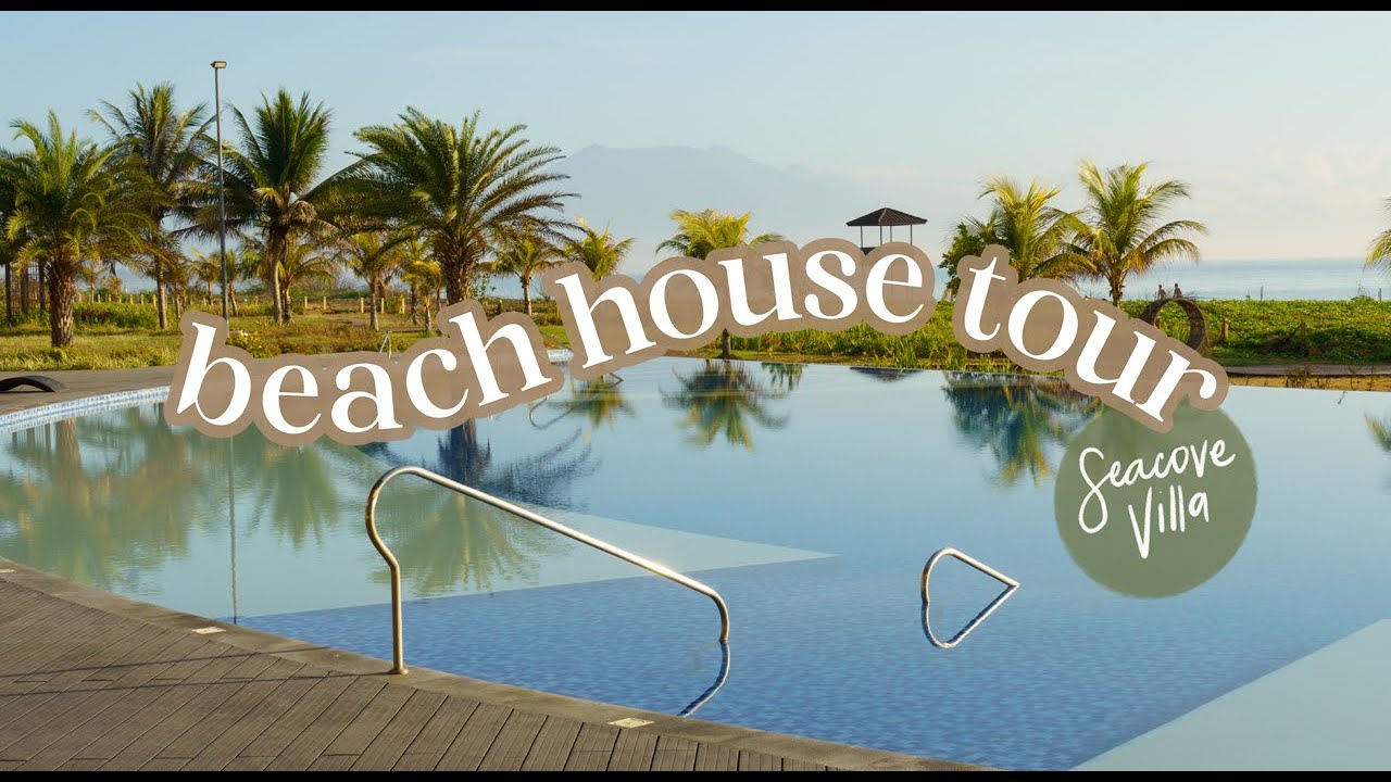 Экскурсия по пляжному домику — наша вилла Airbnb Seacove Villa — Seafront Residences Laiya Batangas