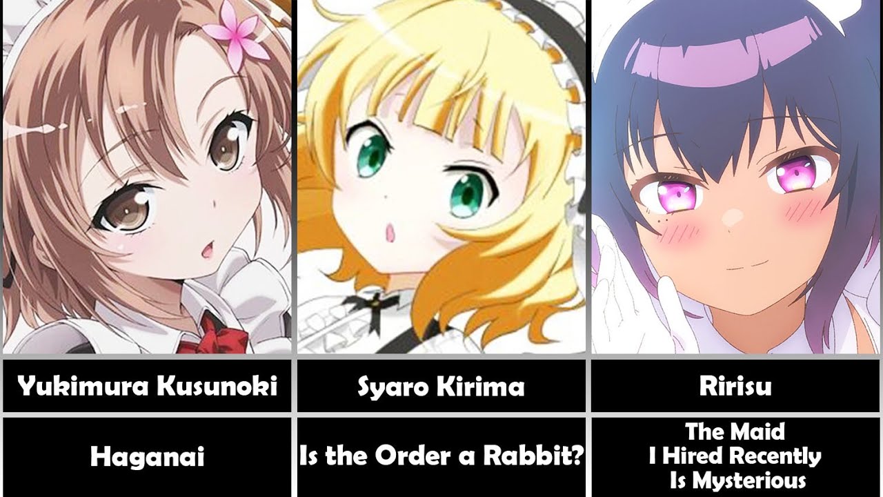 【Most charming Maid】Top 27 Cute Anime Characters. (anime ranking)