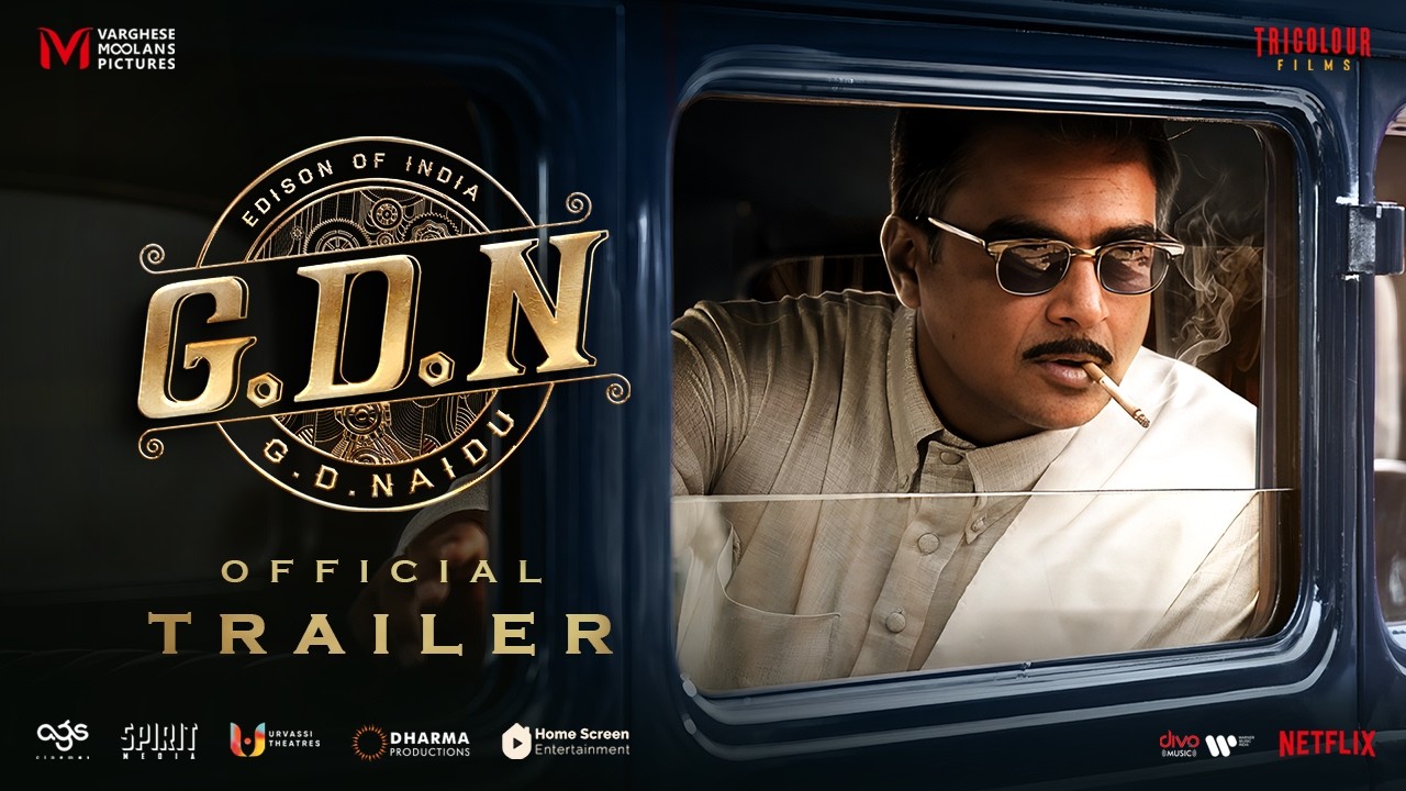 G.D.N Official Trailer - The Story of G D Naidu | R. Madhavan | Sathyaraj | Priyamani