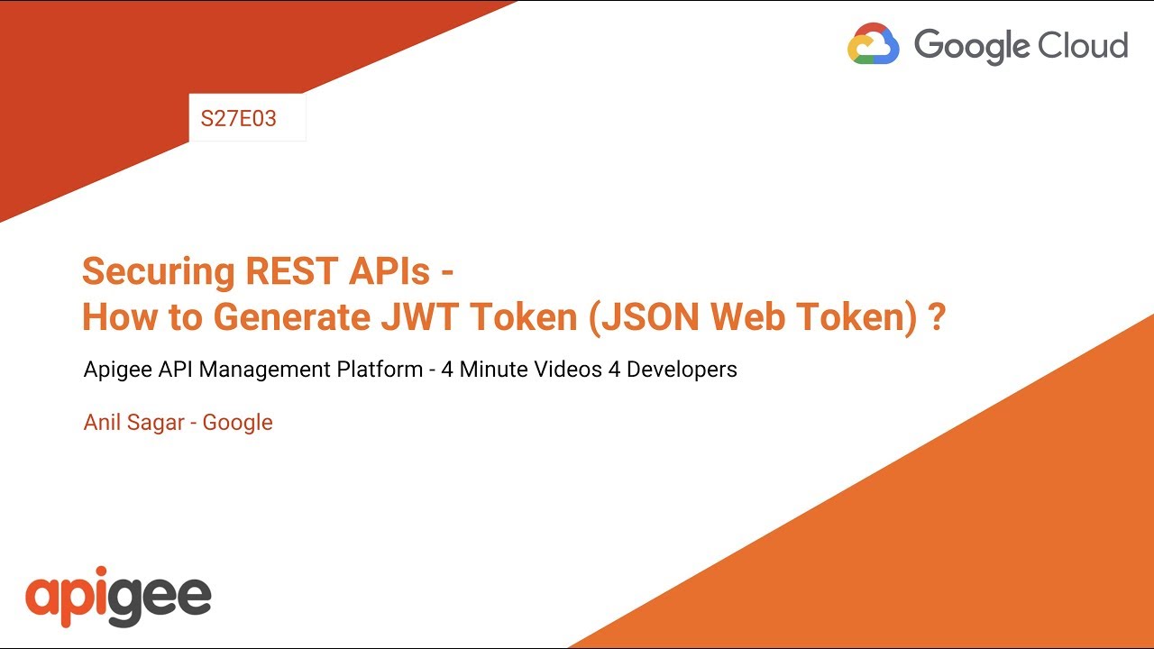 Обеспечение безопасности REST API &mdash; как сгенерировать токен JWT (JSON Web Token)? - S27E03