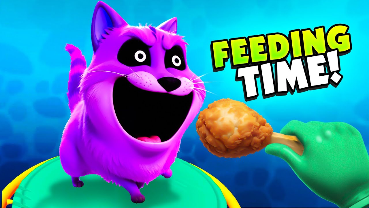 Feeding CATNAP FRIED CHICKEN in VR! - Pets & Stuff VR