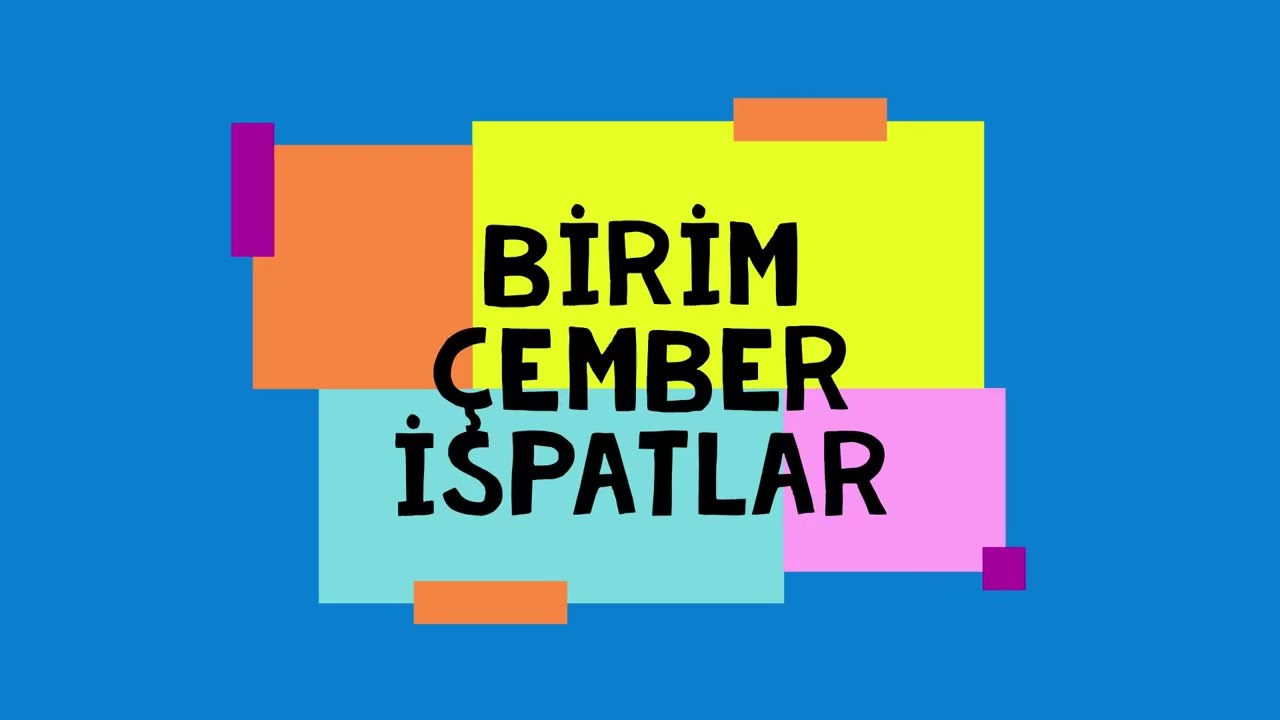 TRİGONOMETRİ - 26 ( Birim &ccedil;ember ispatlar)