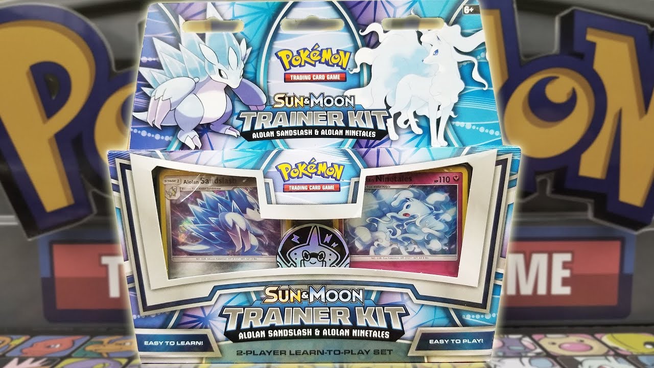 NEW Alolan Sandslash and Alolan Ninetales Trainer Kit Sun & Moon Deck!