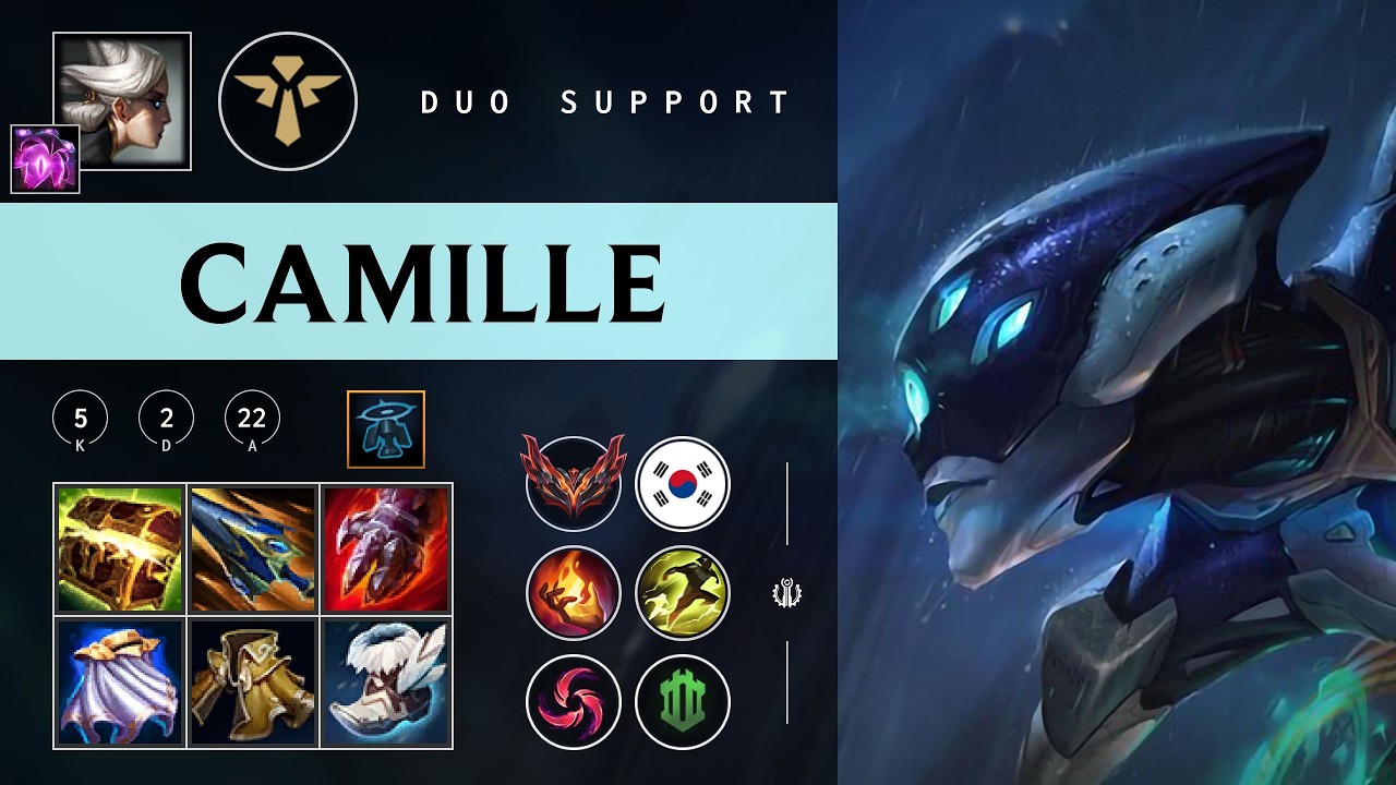 Camille Support vs Leona - KR Grandmaster Patch 26.07