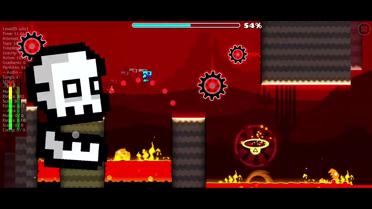 Playing press start on geometry dash sub zero