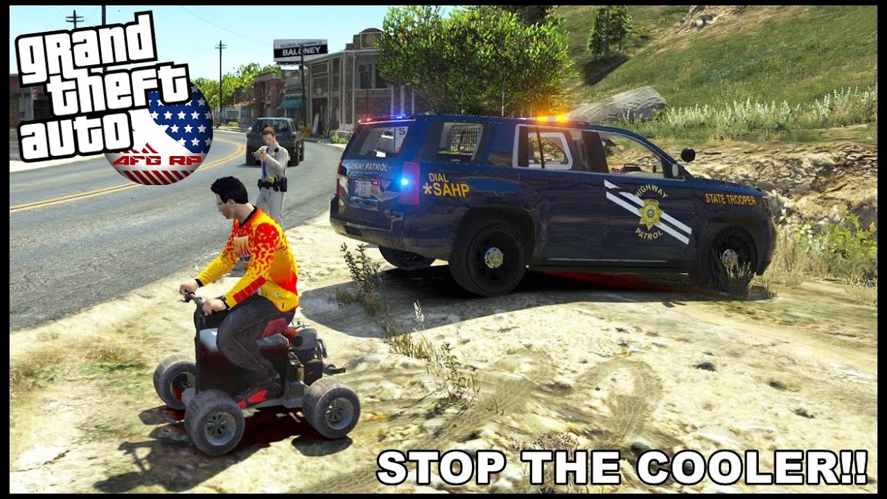 GTA 5 ROLEPLAY - RUNNING FROM COPS ON GOKART COOLER - EP. 1002 - AFG - CIV