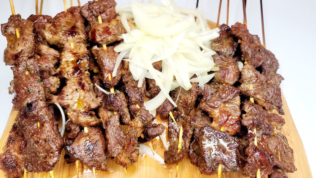 Brochettes juteuses et délicieuses||Soya || skewers || viande braisée#soya