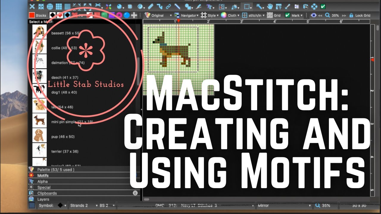 MacStitch Making Motifs and Using Them