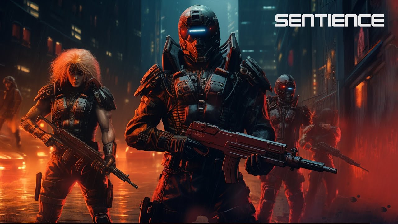 Cyberpunk Dark Synthwave Playlist - Sentience // Royalty Free Copyright Safe Music