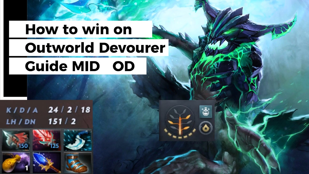 Dota2-Outworld Destroyer MID CARRY 7.40c|GUIDE  and Build|Full game